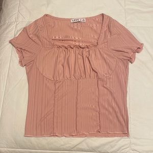 Pink crop top